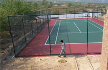 亞強體育施工案例:丙烯酸網(wǎng)球場施工,